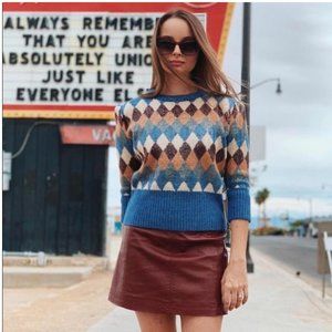 Limited Edition Blogger Fav Sequins Argyle Sweater